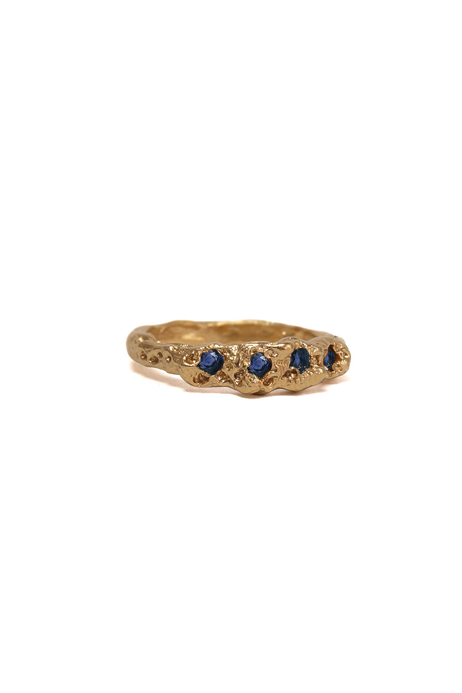 Cirus Ring Gold Blue Sapphires