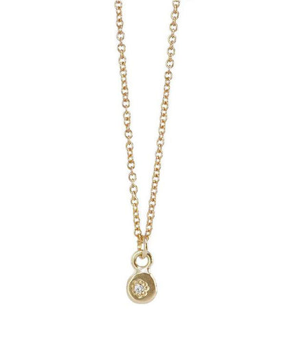 Gem Charm Necklace Yellow Sapphire
