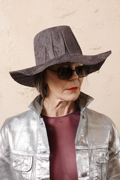 Nana Purple Velvet Hat