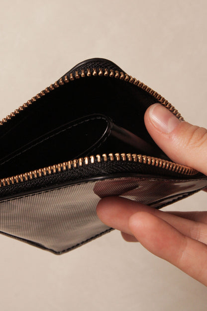 Black Rainbow Side Zip Wallet