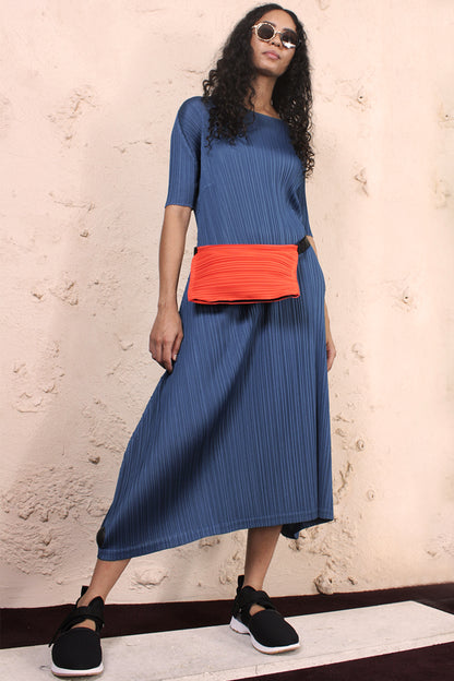 Short Sleeve Dress Blue