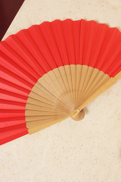 Solid Red Fan