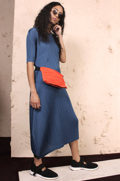 Short Sleeve Dress Blue