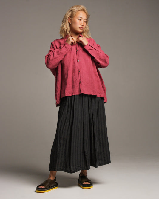 Pink Relaxed Linen Shirt