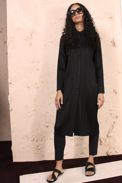 Pleated Shirt Dress