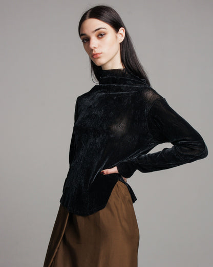 Sparkle Velvet Longsleeve Top