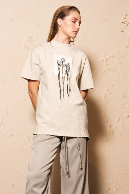 Small Bird High Neck Tee