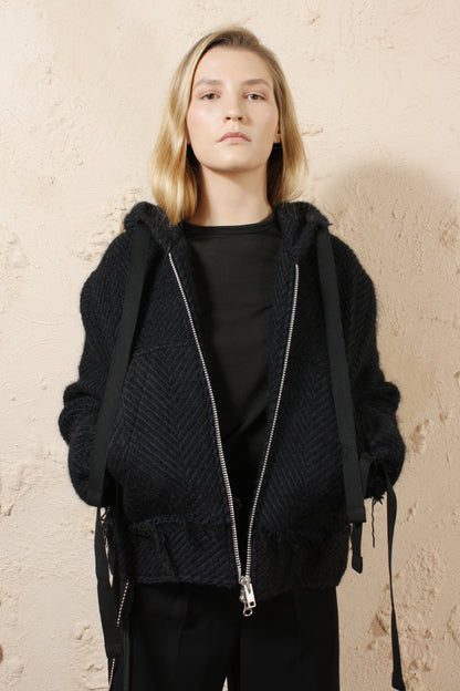 Herringbone Zip Jacket