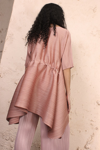 Squared Toggle Dress Pink