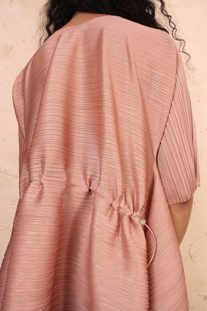 Squared Toggle Dress Pink