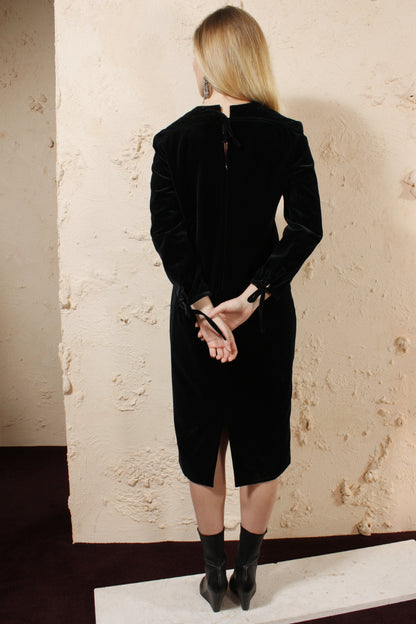Velvet Long Sleeved Dress