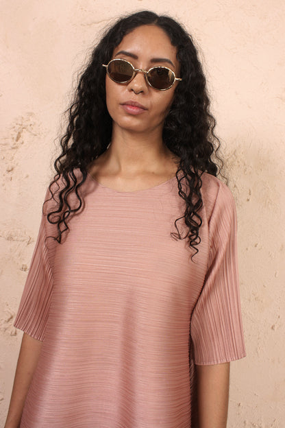 Squared Toggle Dress Pink