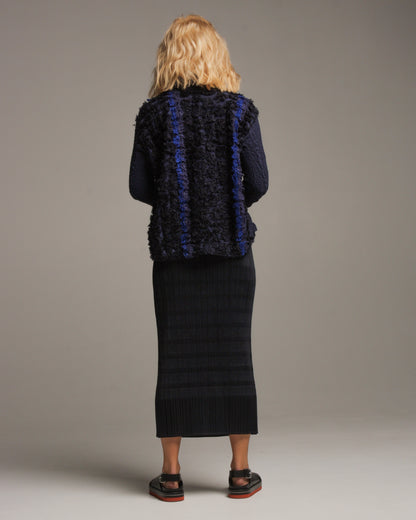 Wafers Navy Skirt