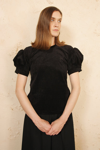 Suede Look Blouse