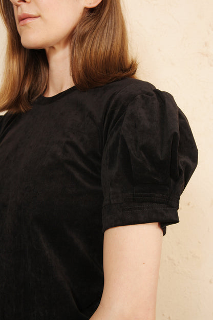 Suede Look Blouse