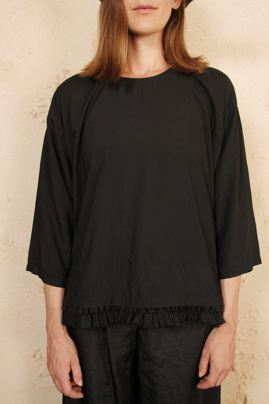 Ruffled Hem Blouse