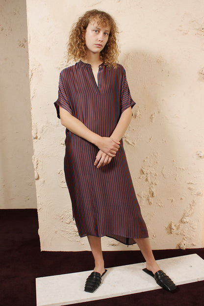 Dipha Striped Shirtdress