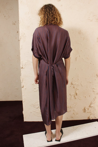 Dipha Striped Shirtdress