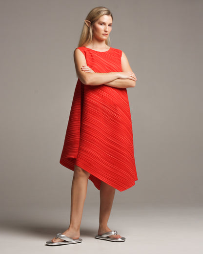 Warped Crimson Red Dress
