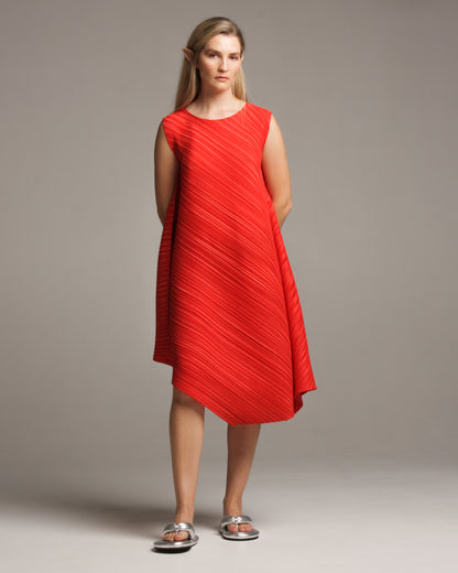 Warped Crimson Red Dress