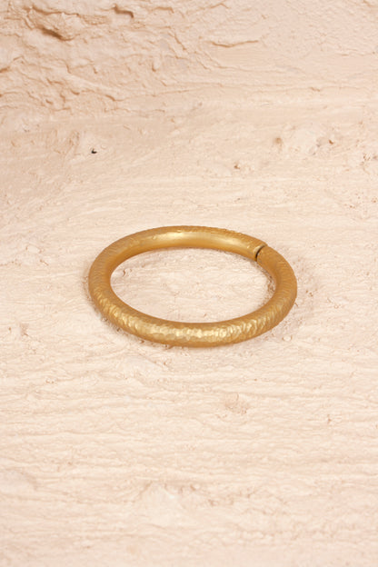 Beaten Gold Bangle