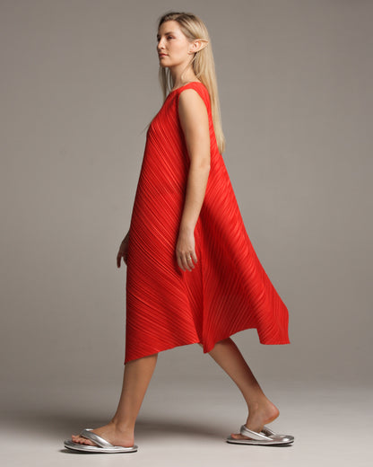 Warped Crimson Red Dress