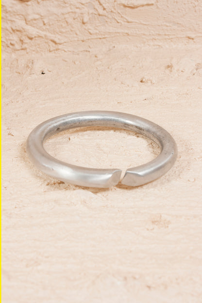 Etched Silver Bangle