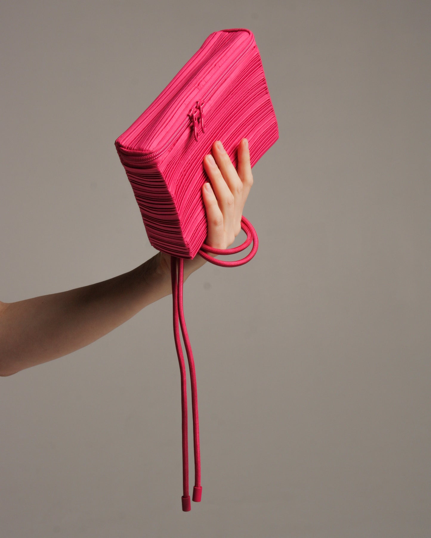 Pink Box Pleats Bag