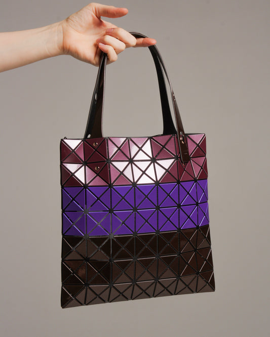 Mixed Purple Metallic Prism Tote