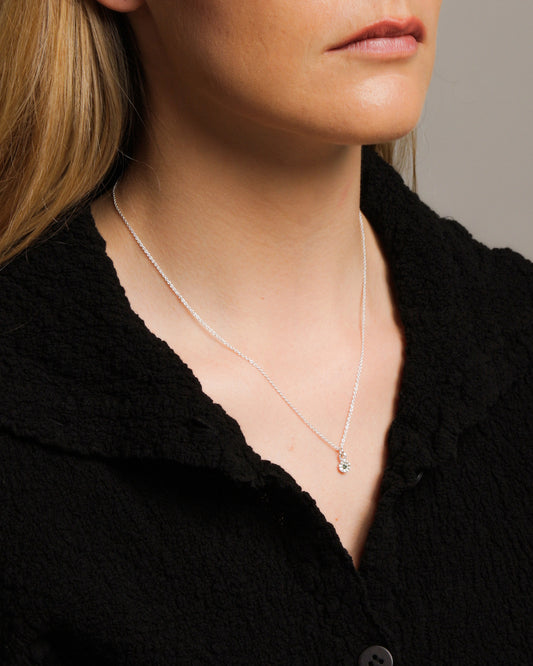 Mini Dita Necklace Green Sapphire