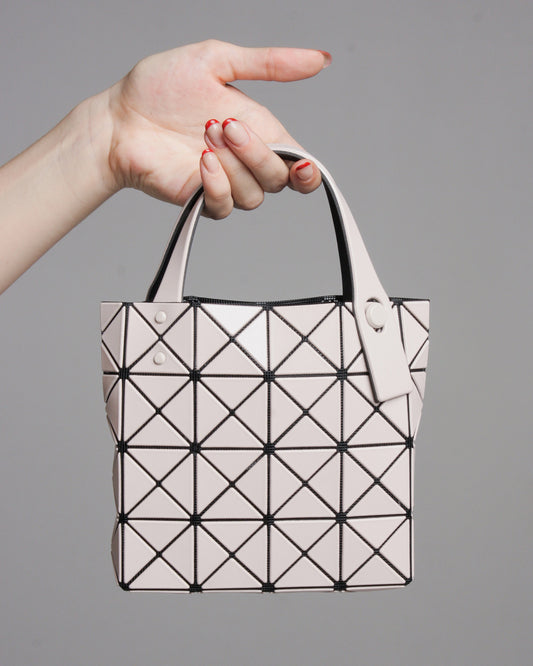 Beige Lucent Boxy Handbag