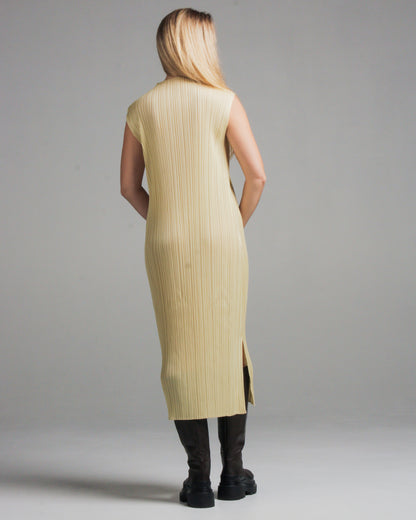 Vanilla High Neck Sleeveless Dress