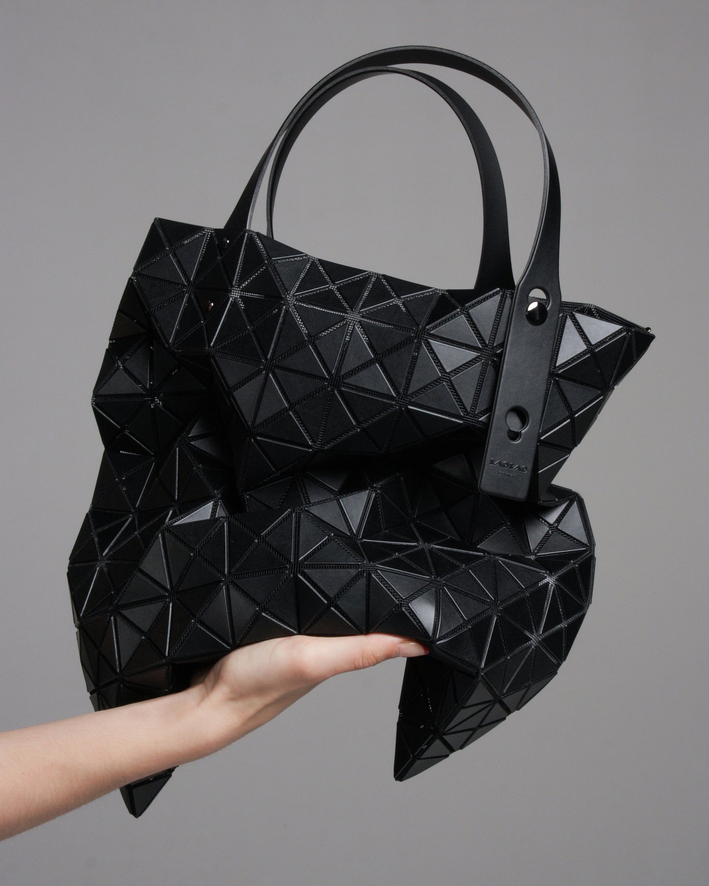 Matte Black Prism Tote Bag