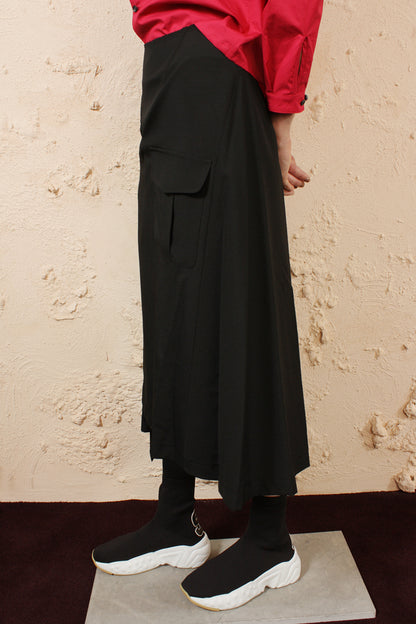 Deconstructed Skirt Black