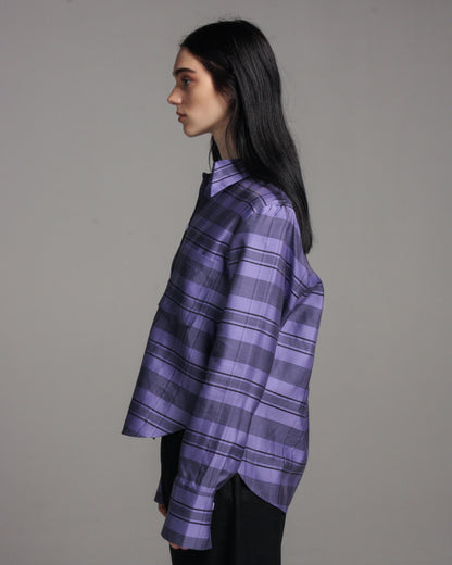 Tosa Purple Check Shirt
