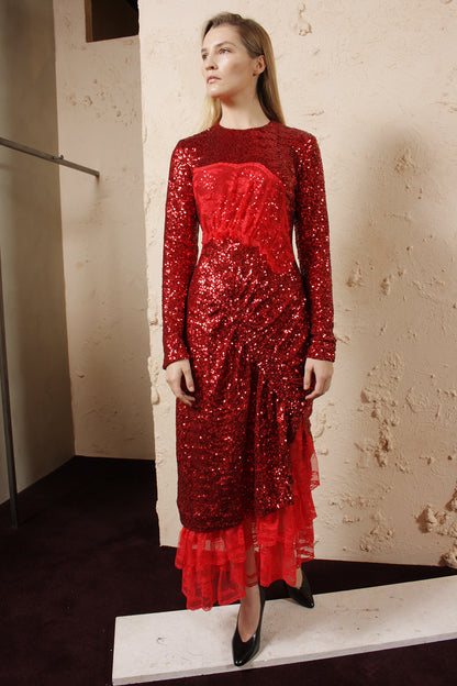 Mae Sequinned Dress