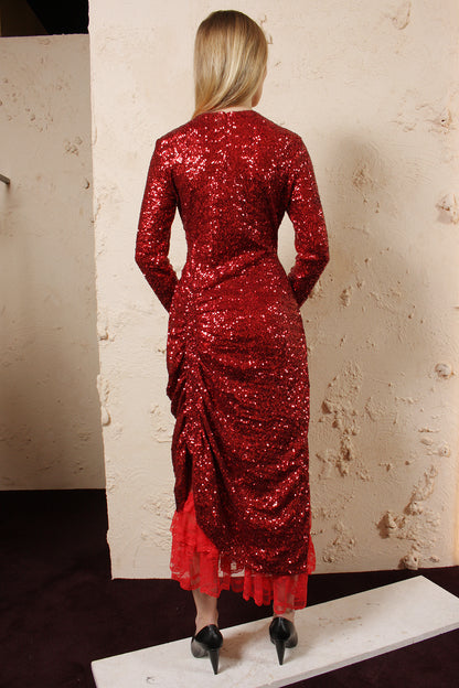 Mae Sequinned Dress