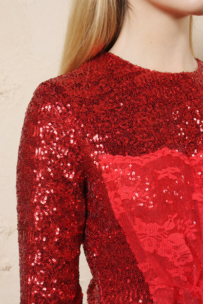 Mae Sequinned Dress