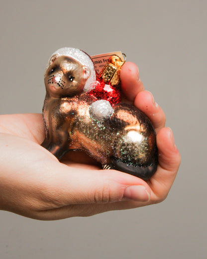 Christmas Ferret Ornament
