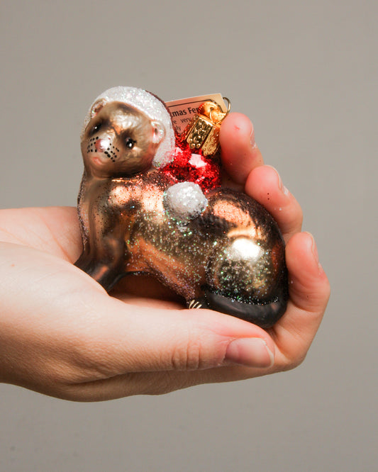 Christmas Ferret Ornament
