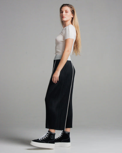 Sway Black Wide Pleated Trouser