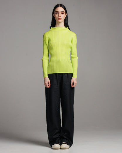 Fluoro High Neck Long Sleeve Top