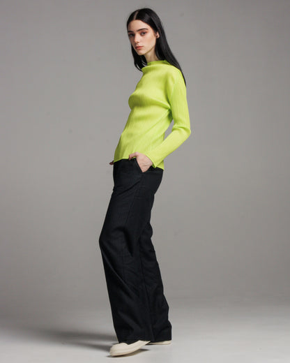 Fluoro High Neck Long Sleeve Top