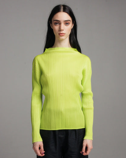 Fluoro High Neck Long Sleeve Top