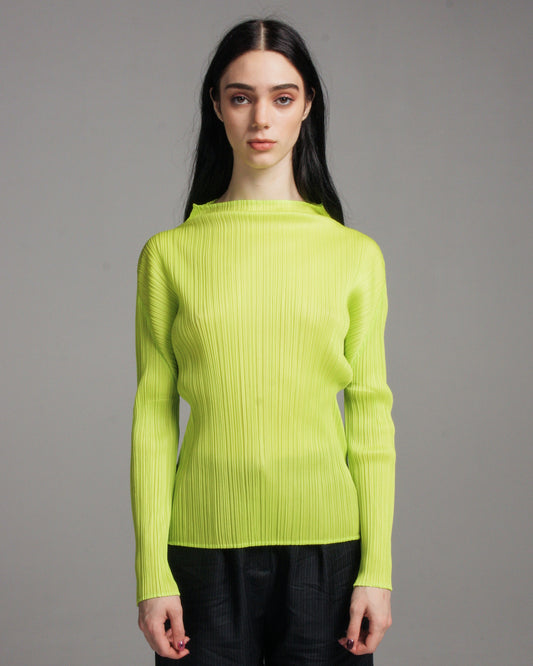 Fluoro High Neck Long Sleeve Top