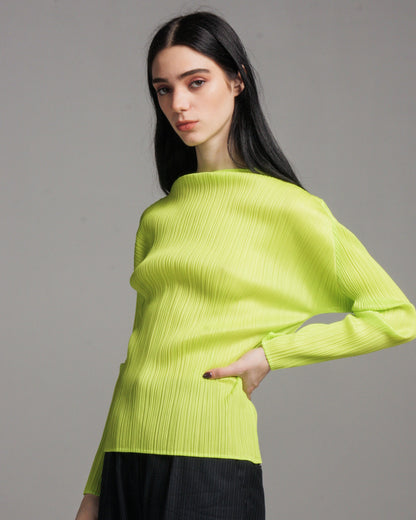 Fluoro High Neck Long Sleeve Top
