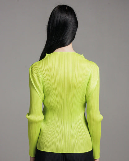 Fluoro High Neck Long Sleeve Top