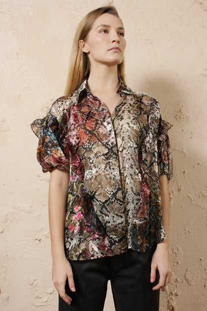 Saskia Snake Blouse