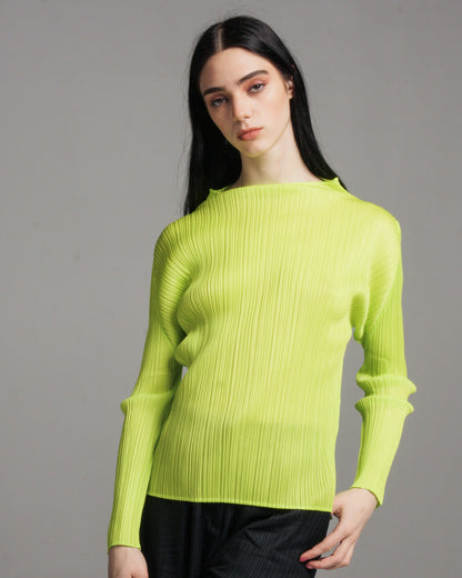 Fluoro High Neck Long Sleeve Top