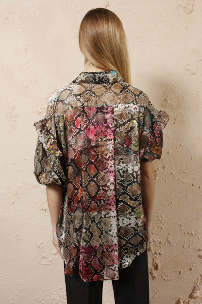Saskia Snake Blouse